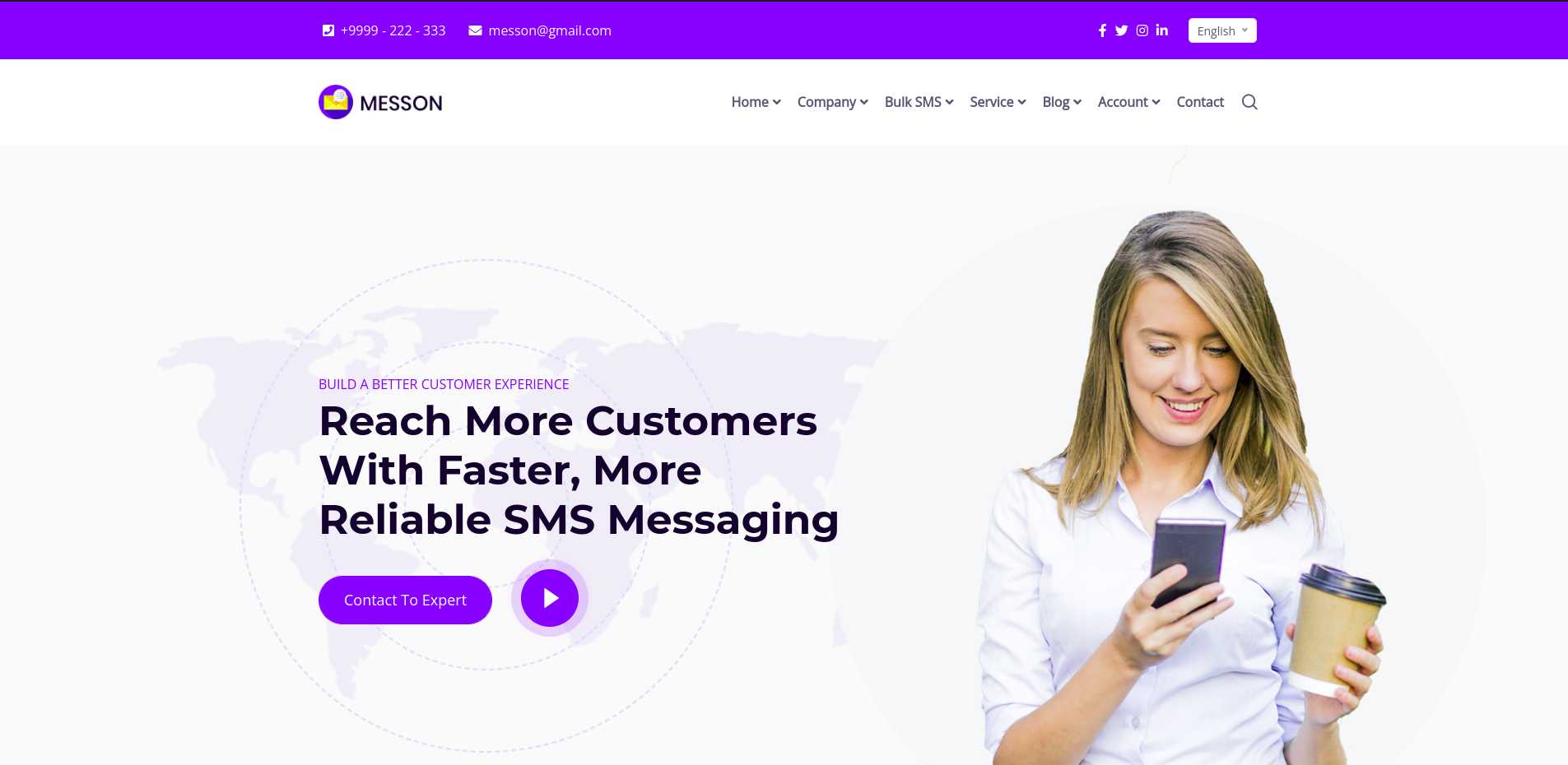 Landing page design preview